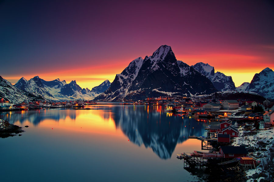 Bild på Fjord i Norge
